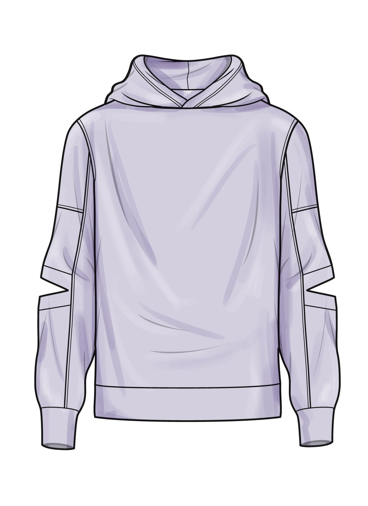 Patron Simplicity n°3012 - Sweat-à-capuche unisexe oversize