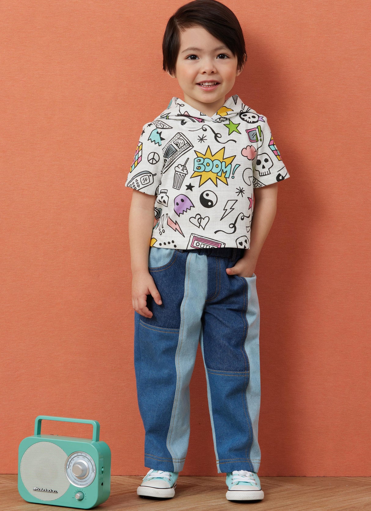Patron Simplicity n°3013 - Hoodie & jeans pour tout-petits