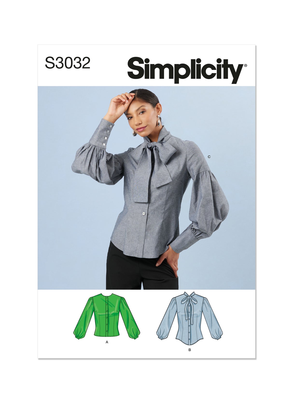 Patron Simplicity n°3032 – Blouses boutonnées élégantes