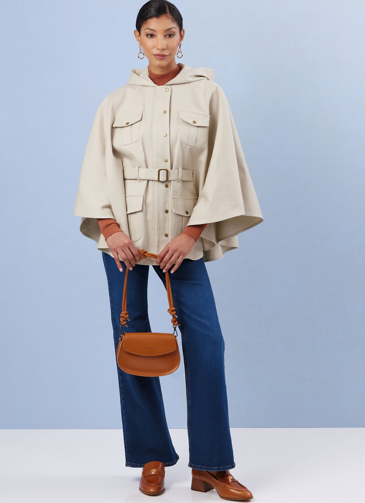 Patron Simplicity n°3033 - Capes féminines à zip & col
