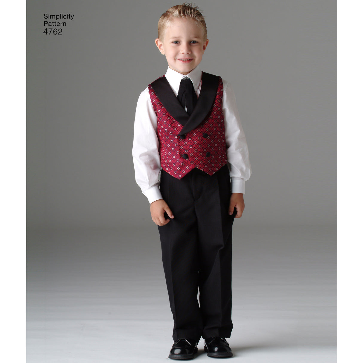 Patron Simplicity n°4762 – Gilets et cravates pour homme et garçon