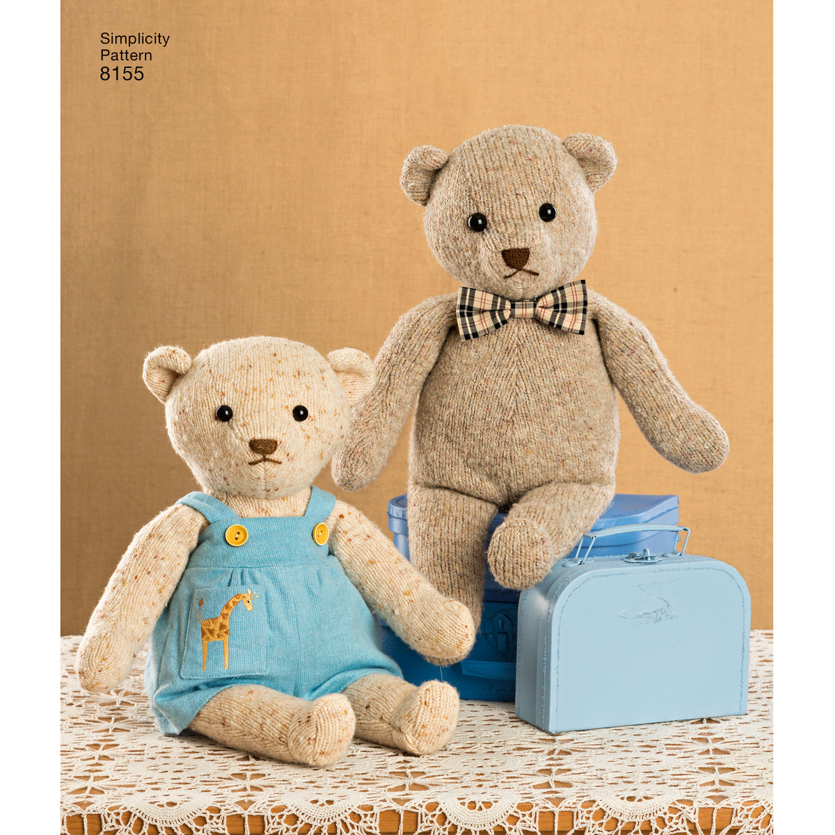 Patron Simplicity n°8155 - Ours en peluche avec vêtements