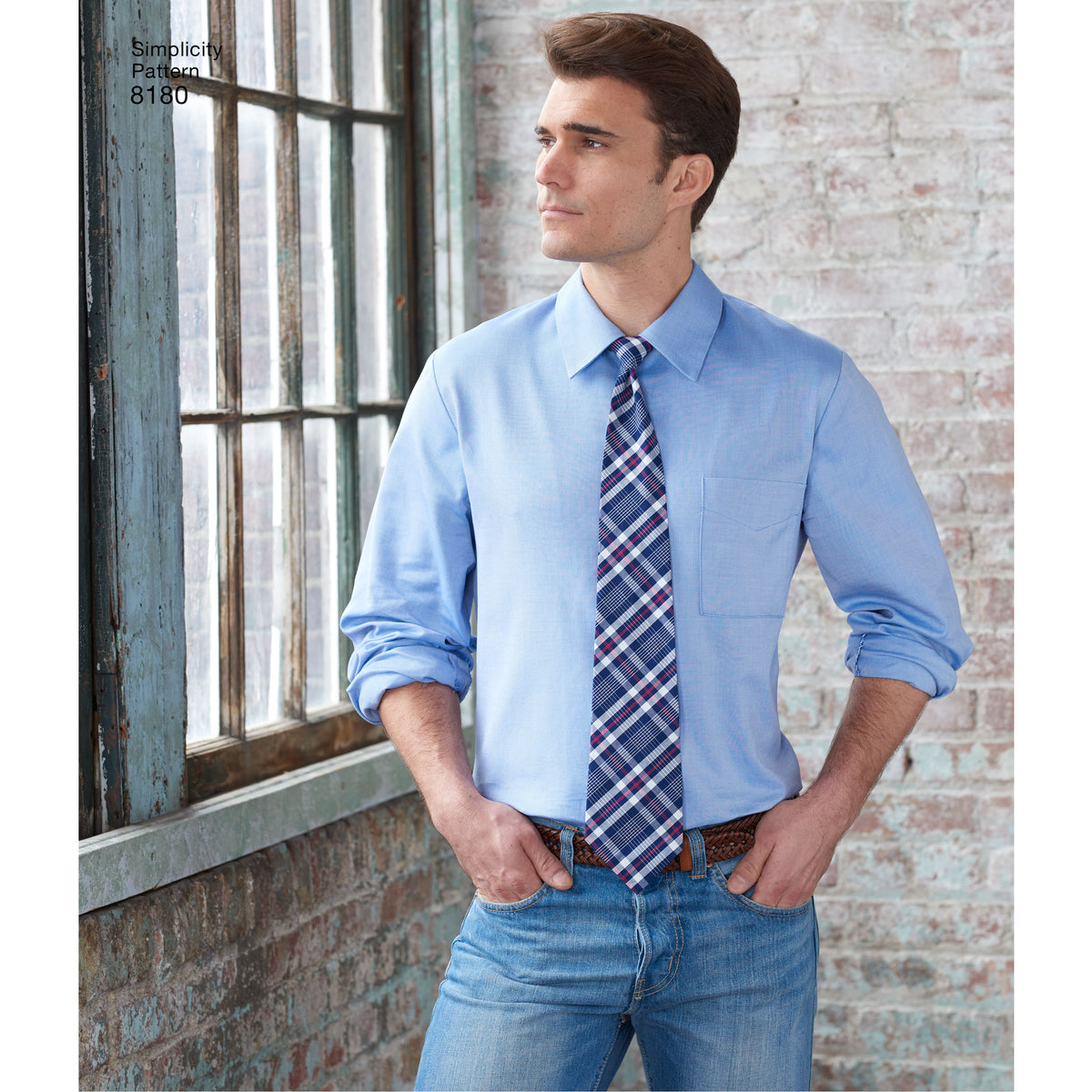 Patron Simplicity n°8180 - Chemise, short et cravate pour homme et garçon