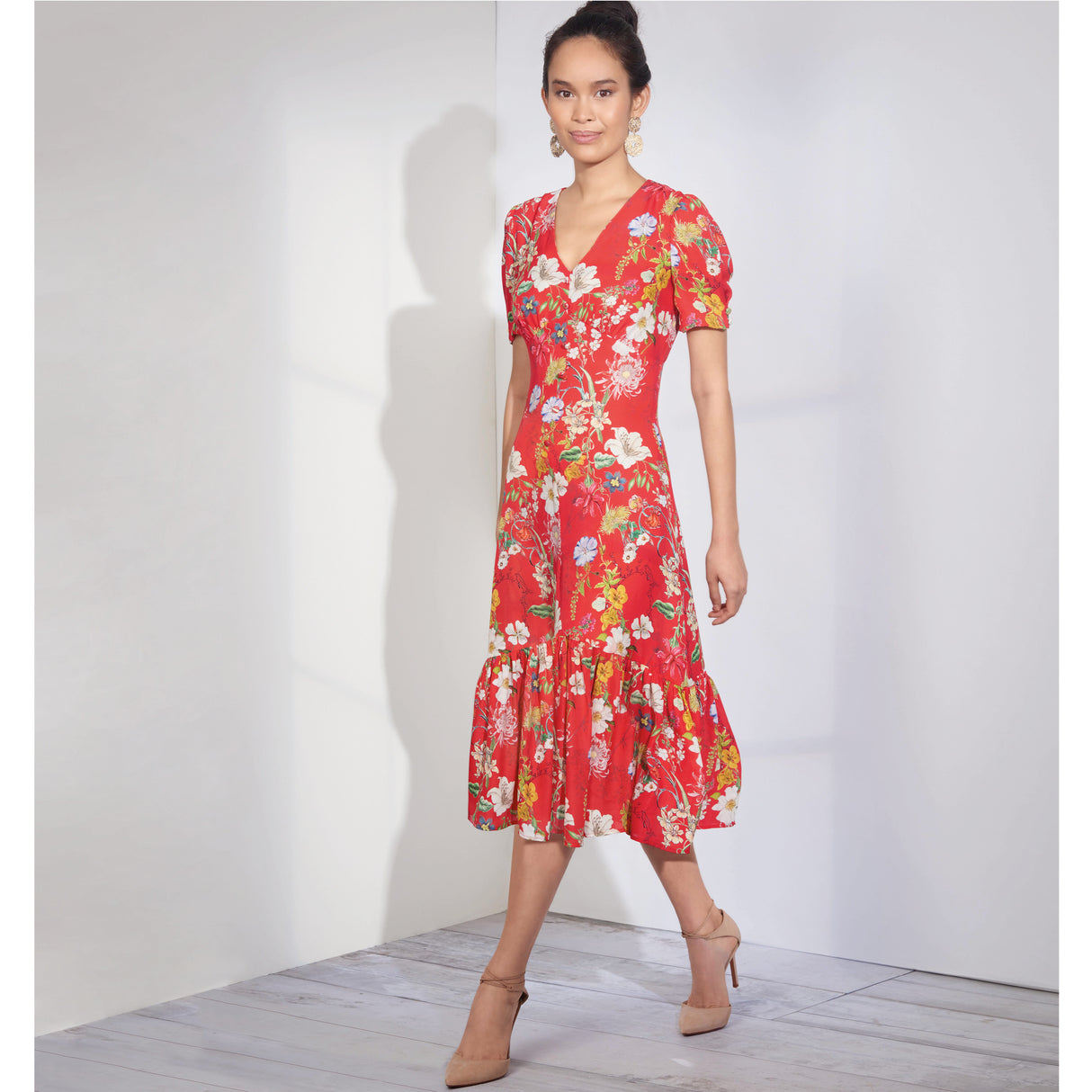 Patron Simplicity n°8875 – Robe à empire volantée