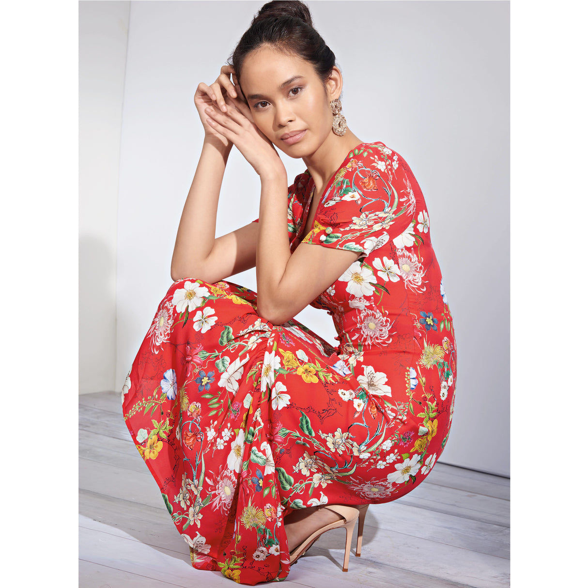 Patron Simplicity n°8875 – Robe à empire volantée