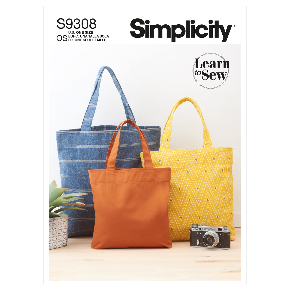 Patron Simplicity n°9308 – Sacs cabas en 3 tailles