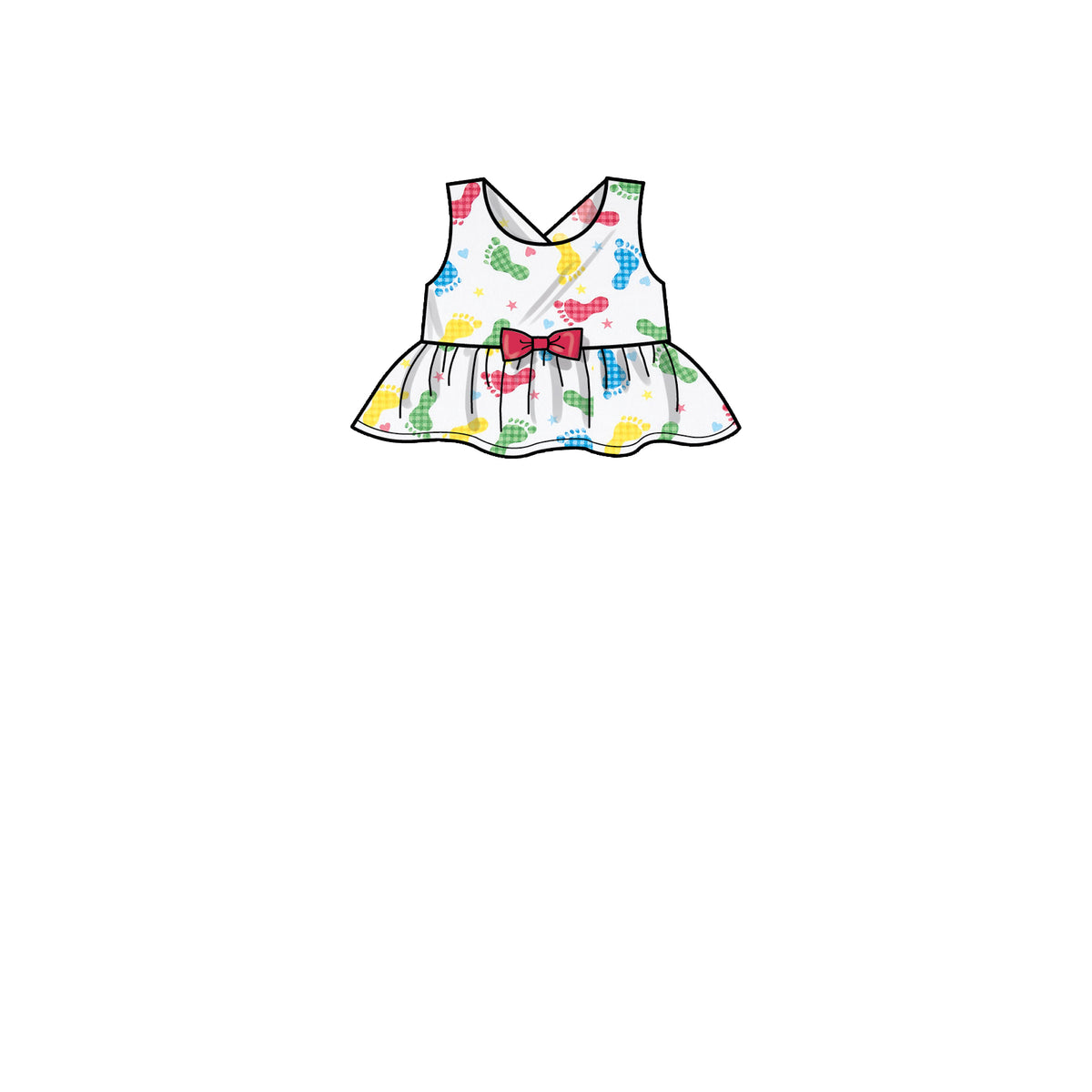 Patron Simplicity n°9319 – Ensemble enfant : top, robe, combinaison et culotte