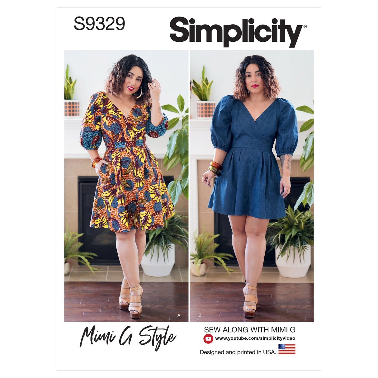 Patron Simplicity n°9333 – Top ample avec décolleté en V et variations de manches