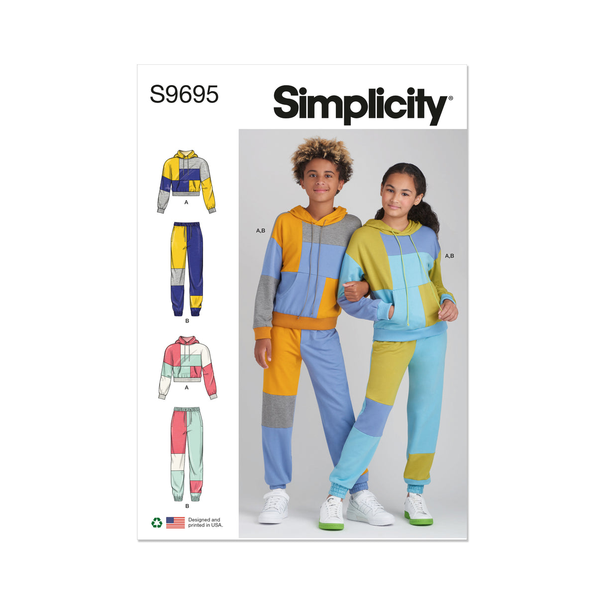 Patron Simplicity n°9695 – Ensemble jogging pour enfants