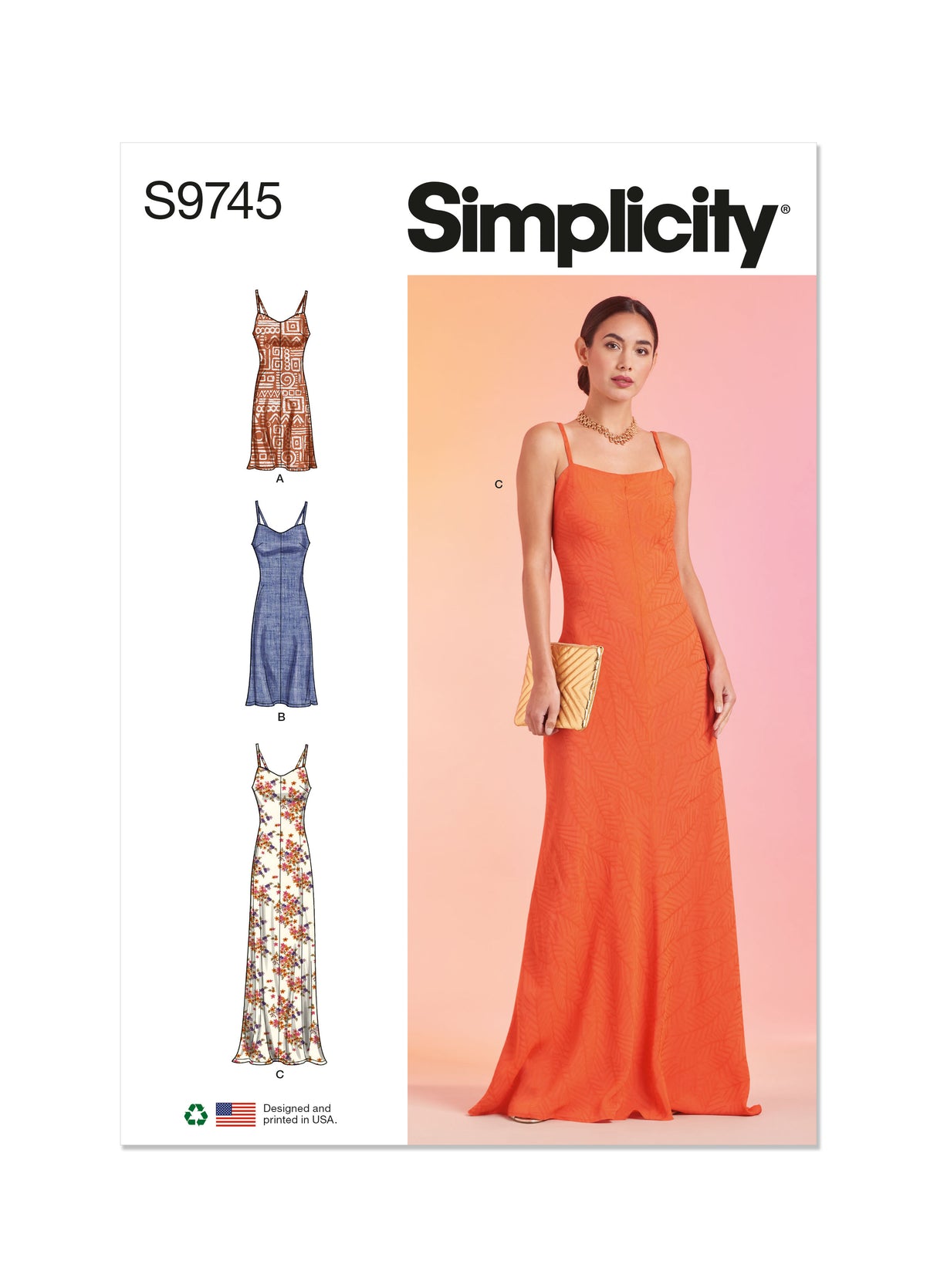 Patron Simplicity n°9745 – Robe nuisette en trois longueurs