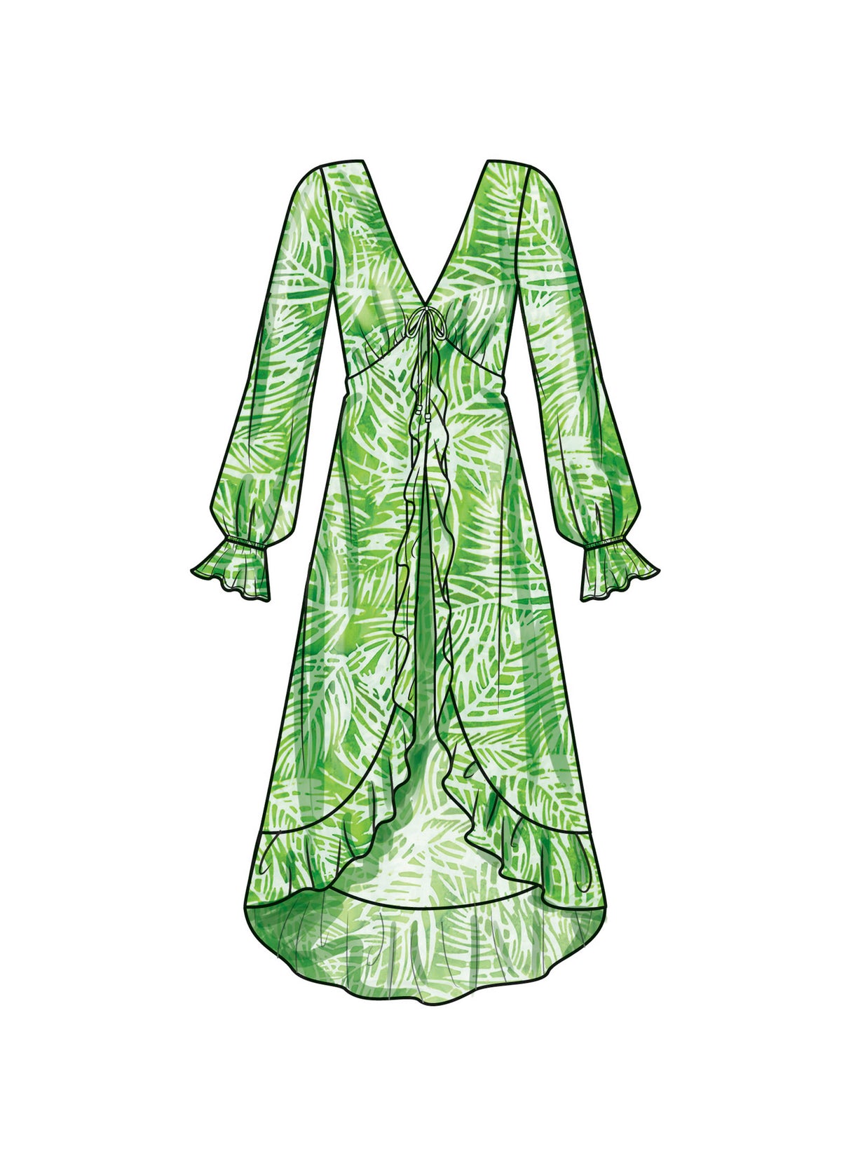 Patron Simplicity n°9747 – Duster robe fluide à volants
