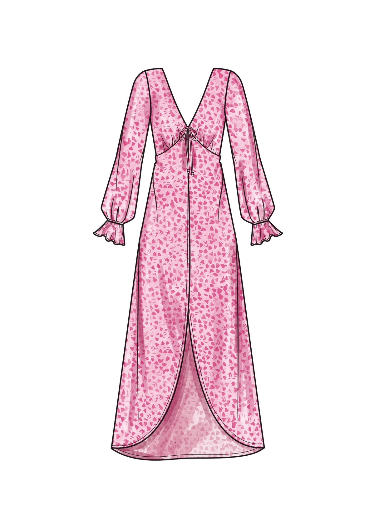Patron Simplicity n°9747 – Duster robe fluide à volants