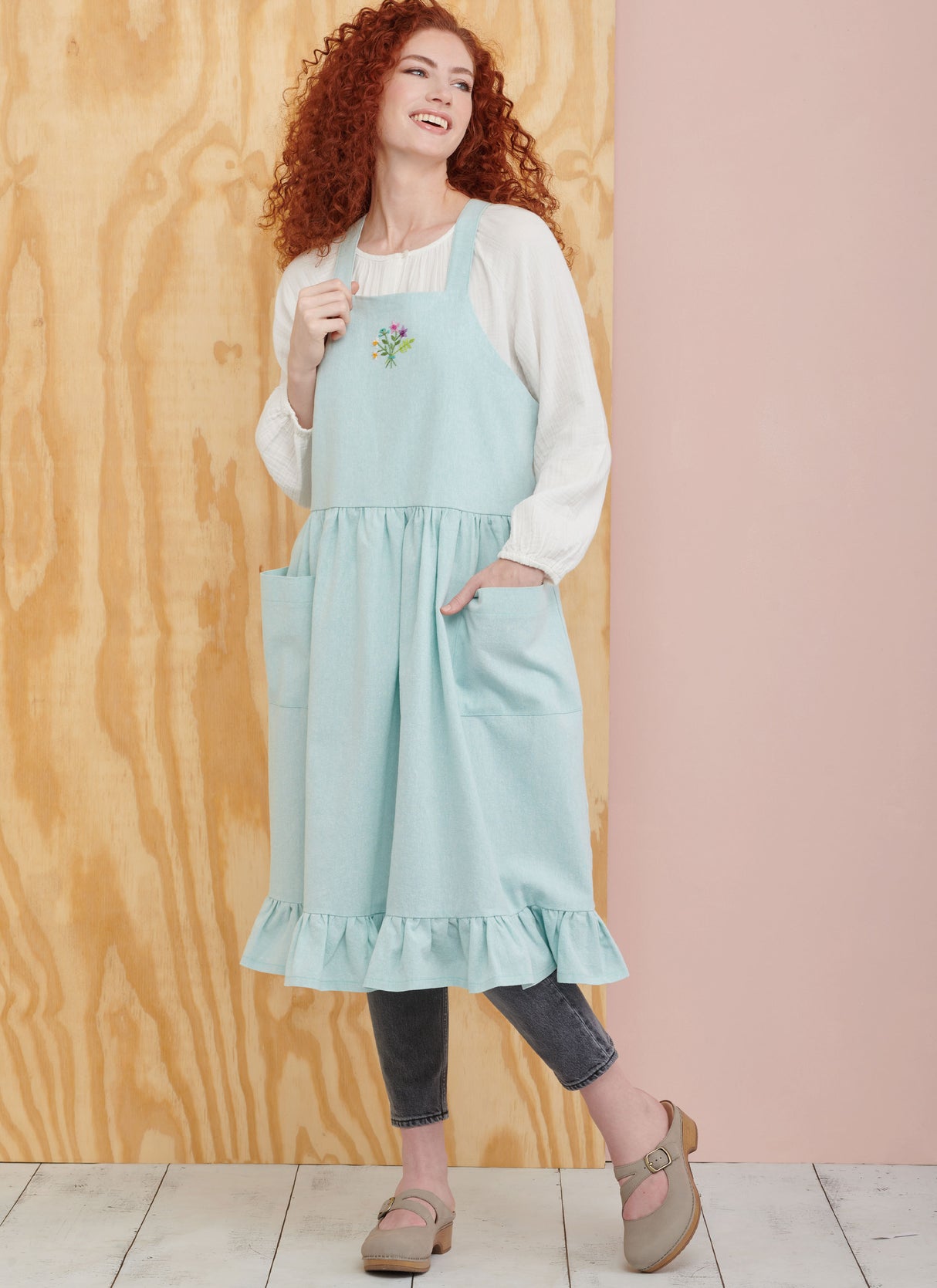 Patron Simplicity n°9805 – Pinafore apron et tote coordonnés