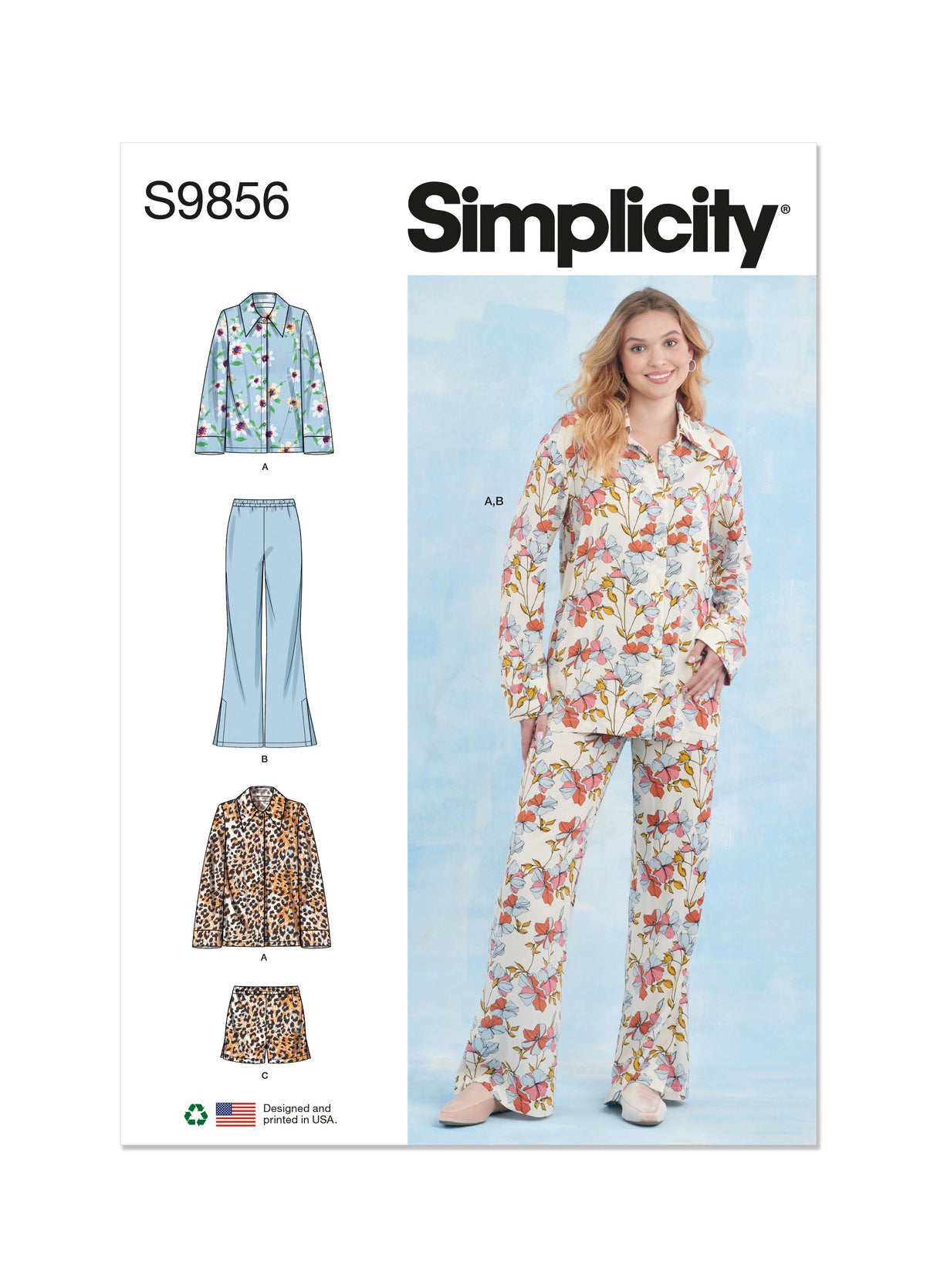 Patron Simplicity n°9856 – Ensemble de vêtements de nuit pour femmes