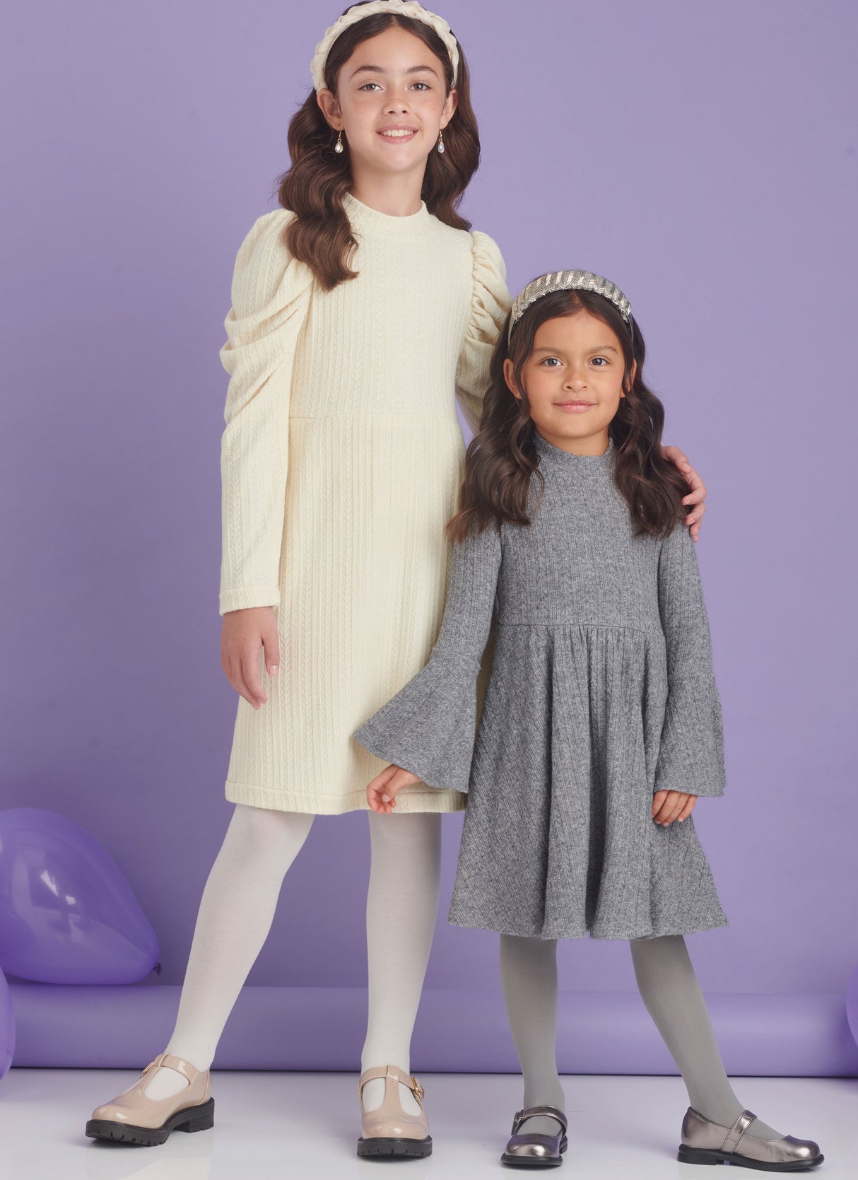 Patron Simplicity n°9862 – Robes en maille pour enfants et filles