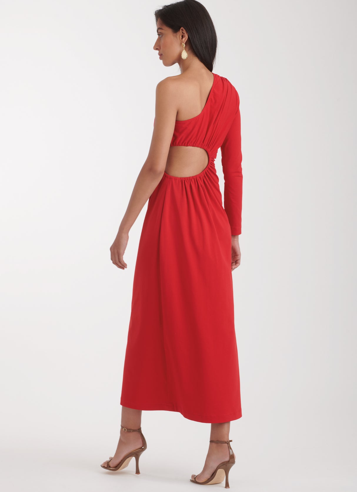 Patron Simplicity n°9885 – Robe asymétrique une épaule en jersey