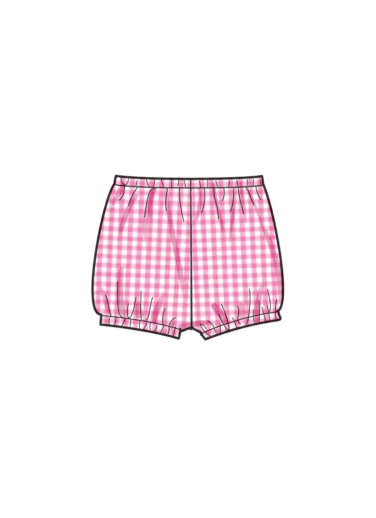 Patron Simplicity n°9898 – Robe bébé, bloomer et headband