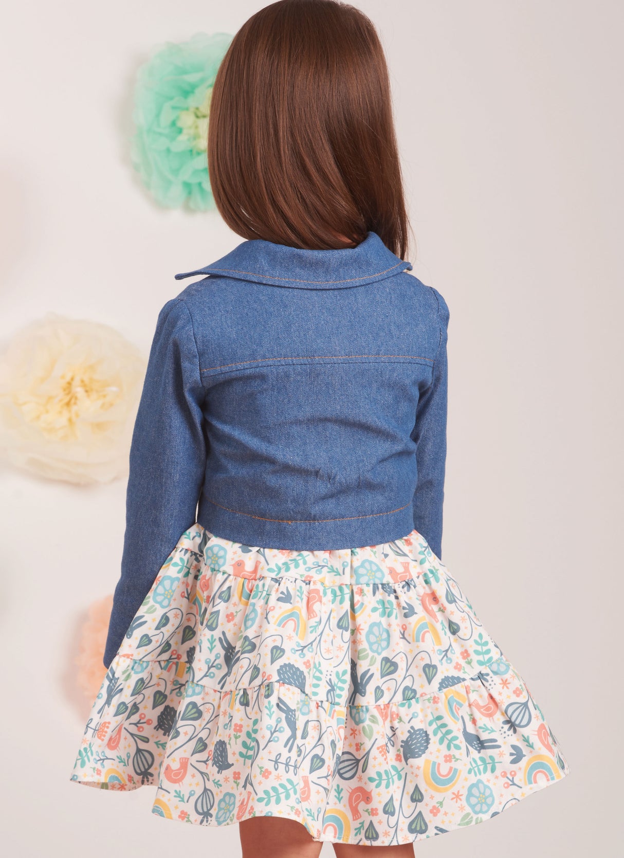 Patron Simplicity n°9899 – Veste jean et robe à volants