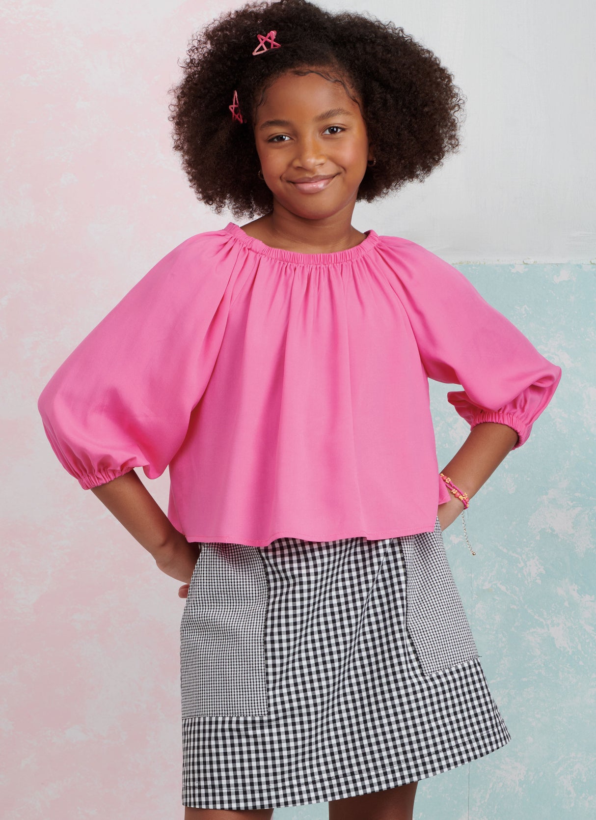 Patron Simplicity n°9934 – Tops boutonnés et jupes à volants