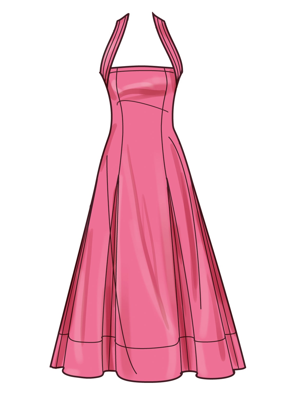 Patron Simplicity n°9949 – Robe évasée dos nu et poches