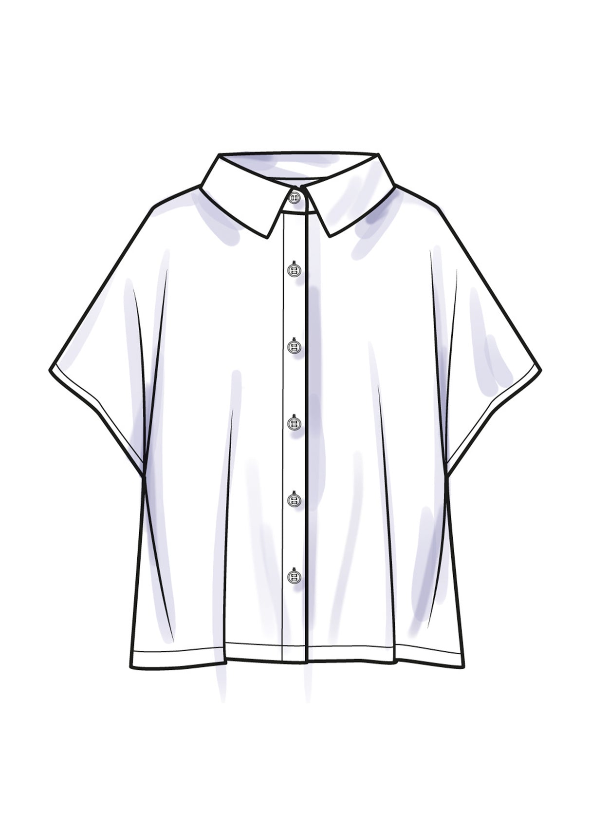 Patron Simplicity n°9952 – Oversized shirts deux longueurs