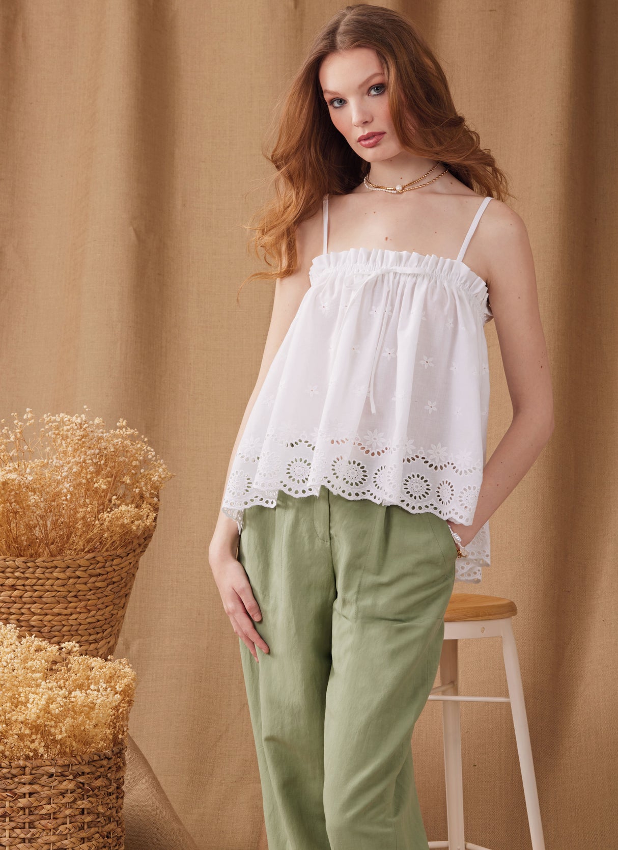 Patron Simplicity n°9953 – Tops à volants et noeuds