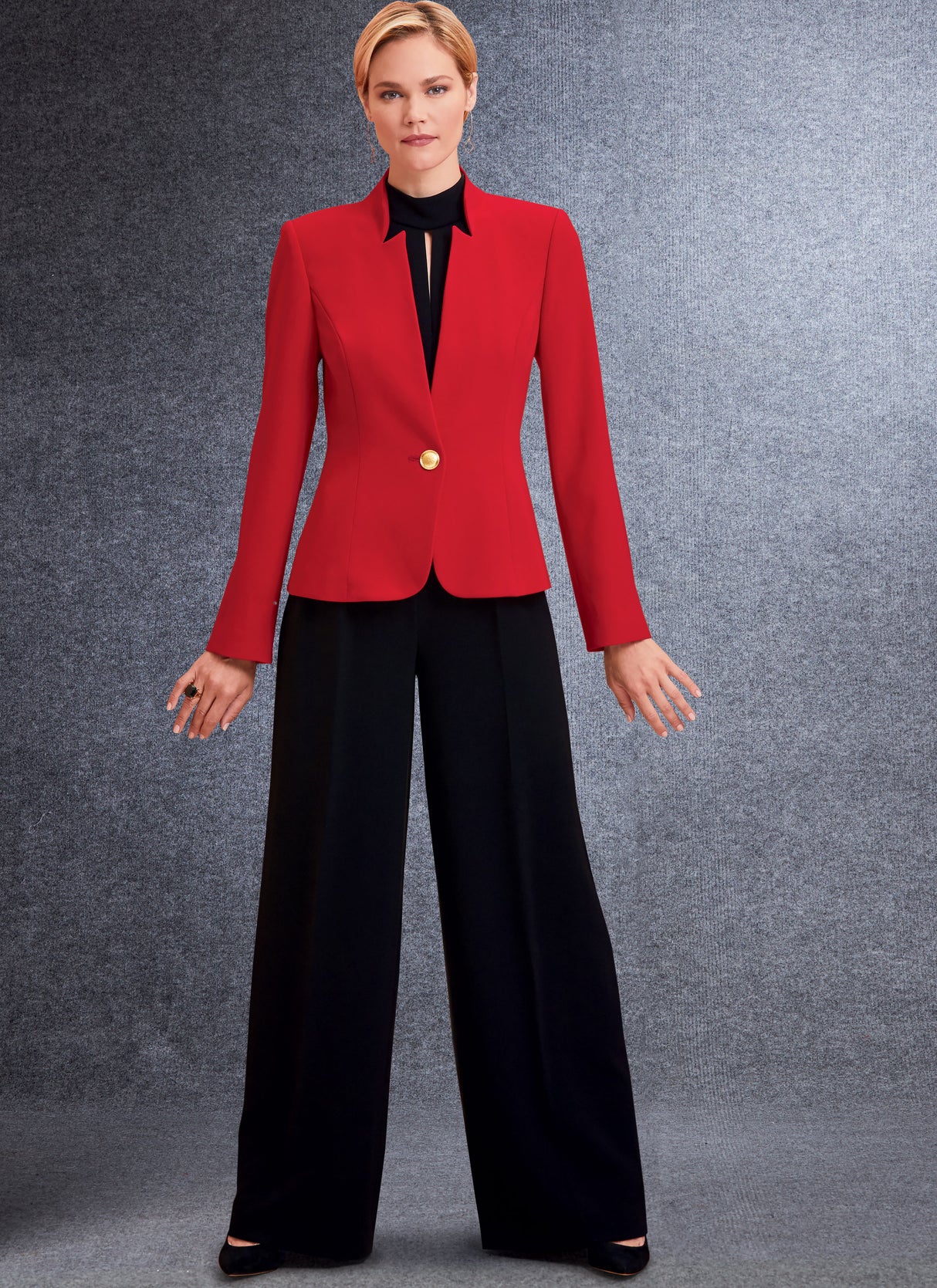 Patron Vogue n°1741 - Ensemble veste ajustée, haut, robe, pantalon large et combinaison