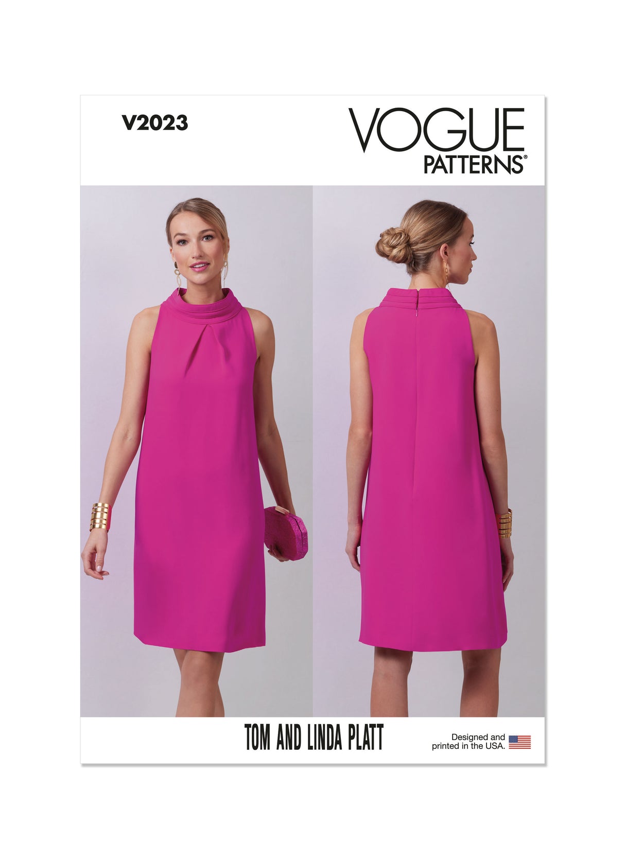 Patron Vogue n°2023 - Robe de soirée élégante par Tom et Linda Platt