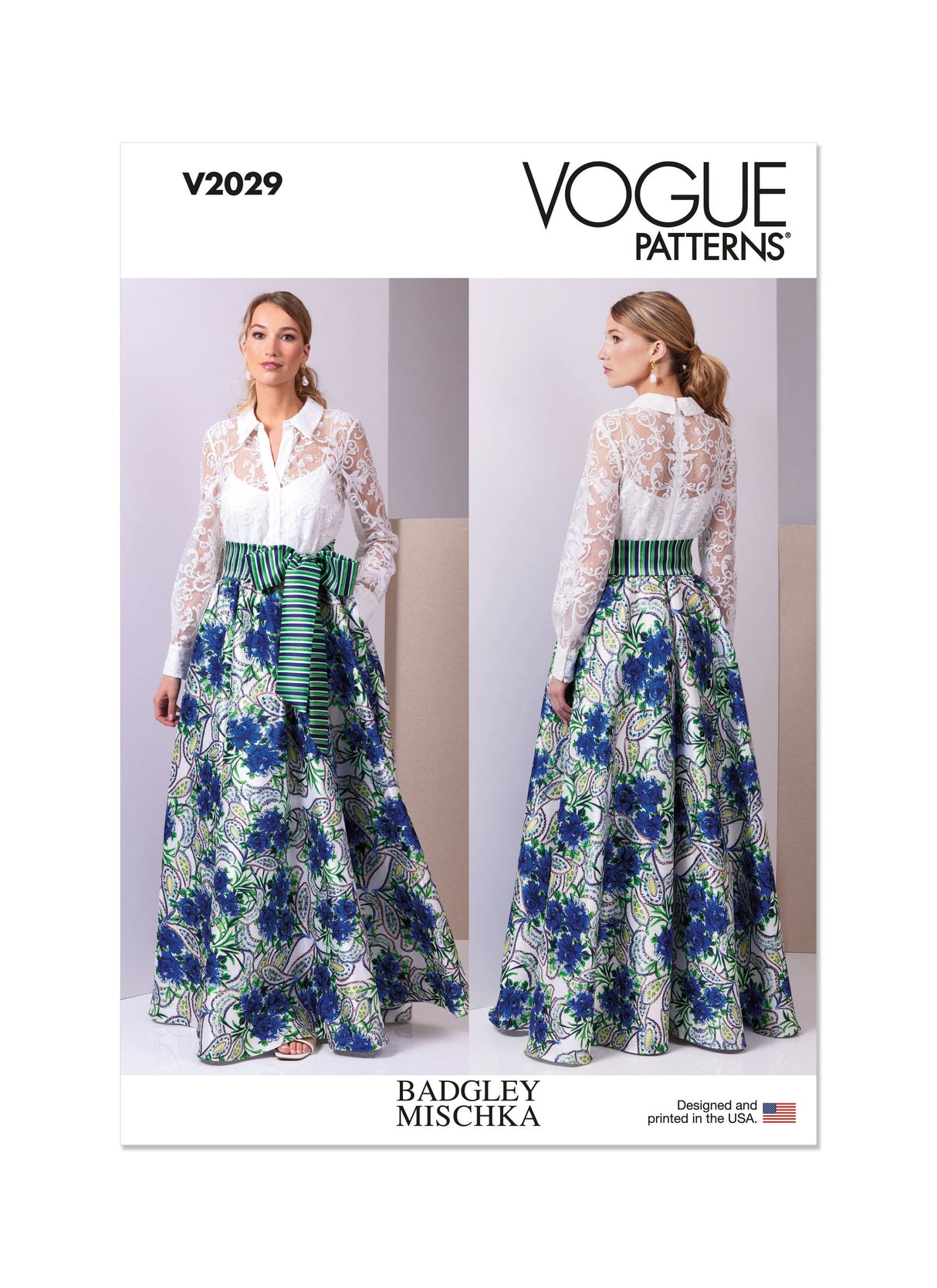 Patron Vogue n°2029 - Robe élégante et sophistiquée pour occasions spéciales
