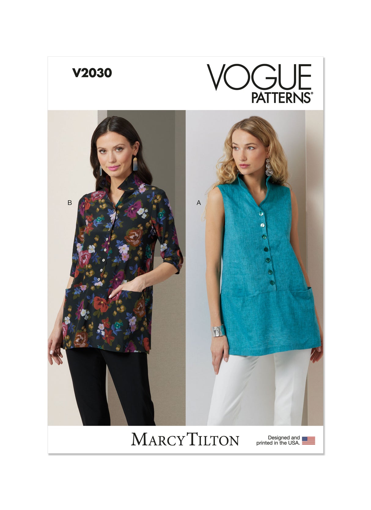 Patron Vogue n°2030 - Tunique élégante et polyvalente