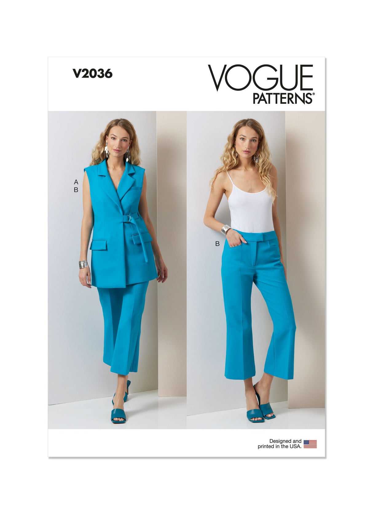 Patron Vogue n°2036 - Gilet et pantalon