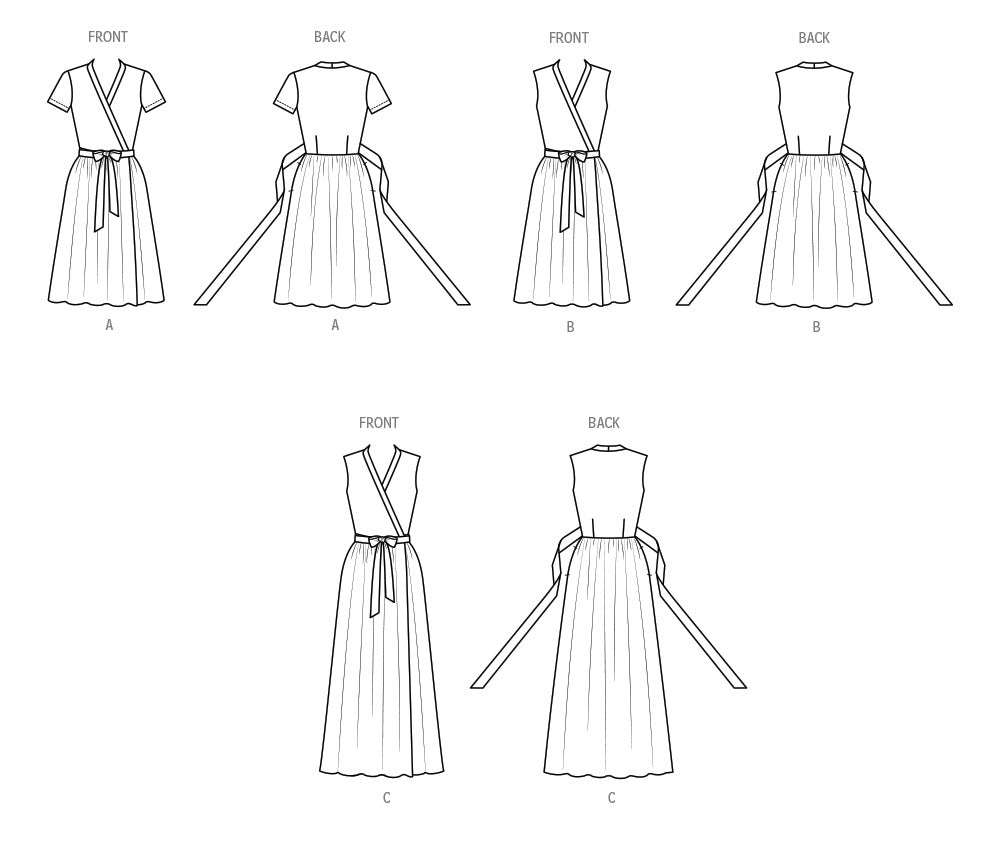 Patron Vogue n°2040 - Robe portefeuille