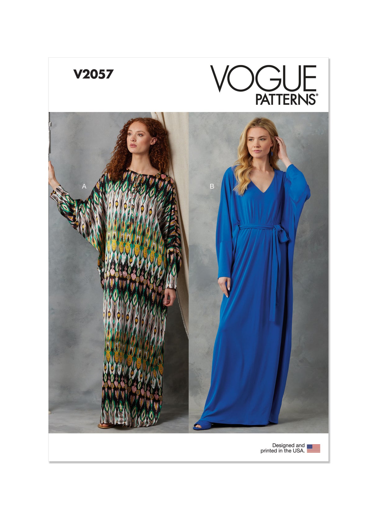 Patron Vogue n°2057 - Caftans amples avec ceinture