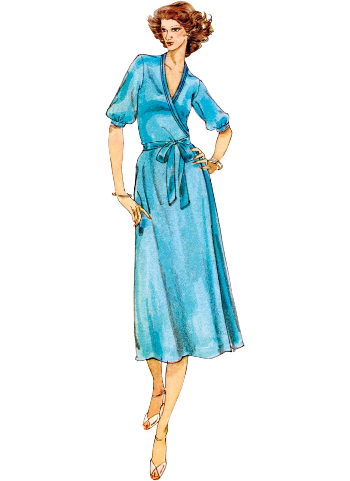 Patron Vogue n°2081 - Robe portefeuille vintage par Diane von Furstenberg