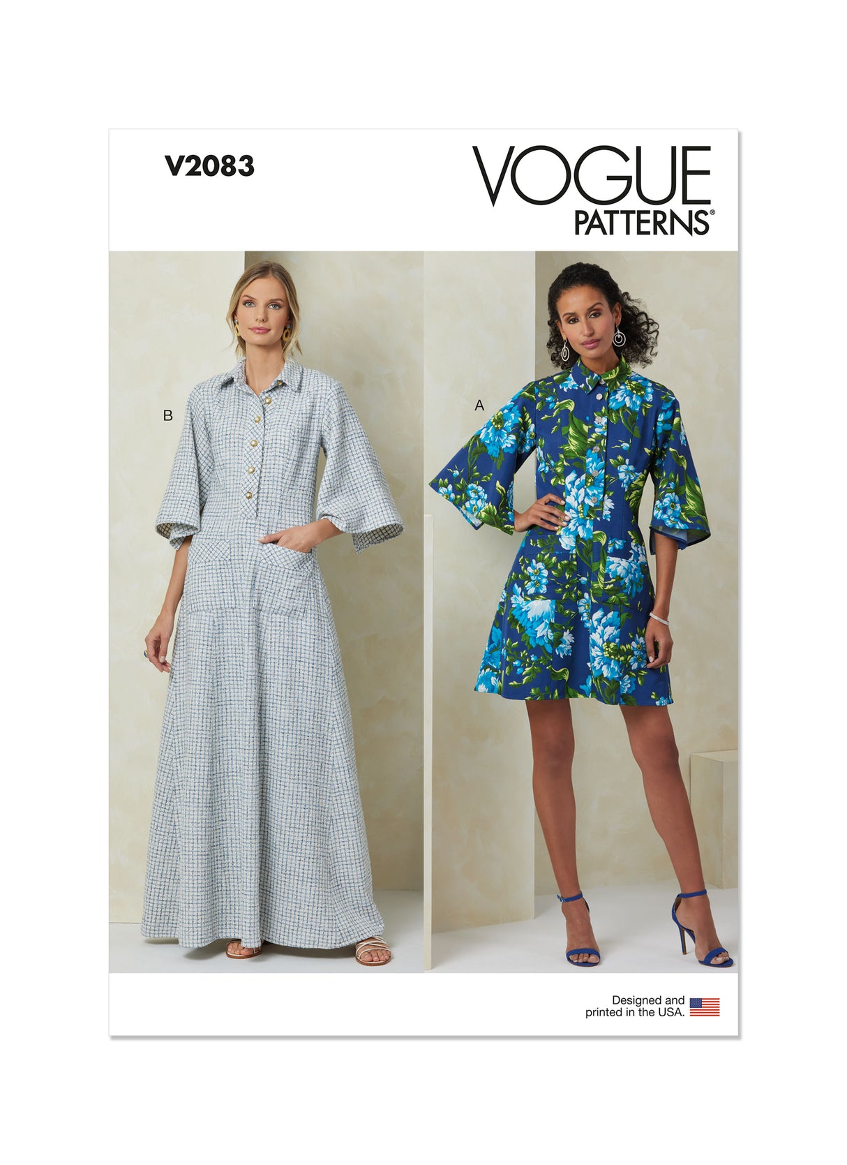 Patron Vogue n°2083 - Robe polo asymétrique deux longueurs