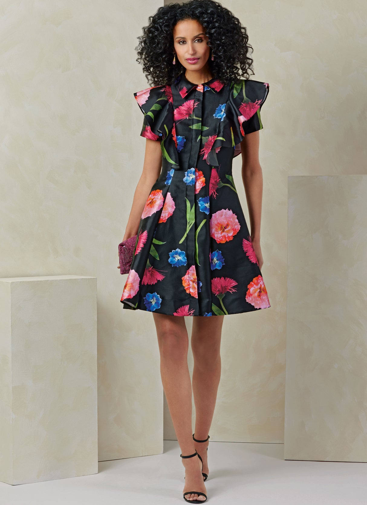 Patron Vogue n°2087 - Robe d’occasion spéciale à manches volantées