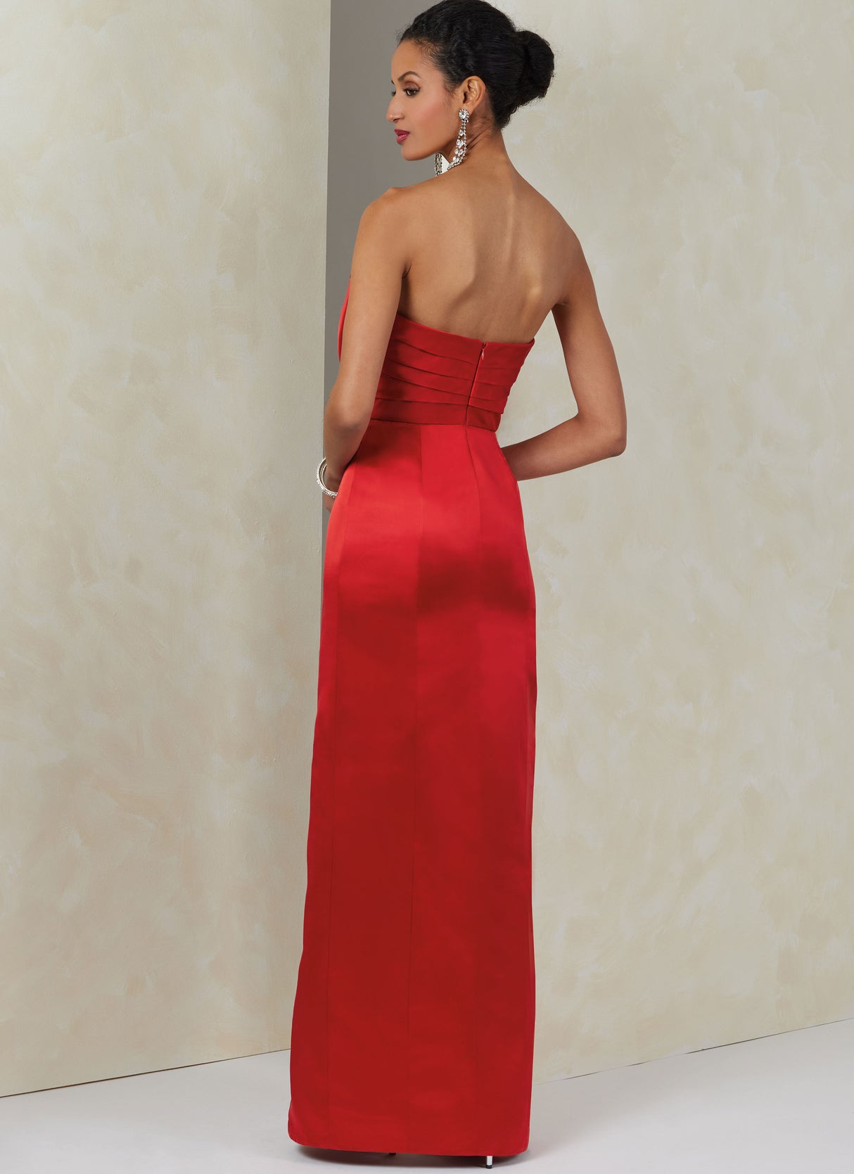 Patron Vogue n°2088 - Robe bustier et sur-jupe plissée
