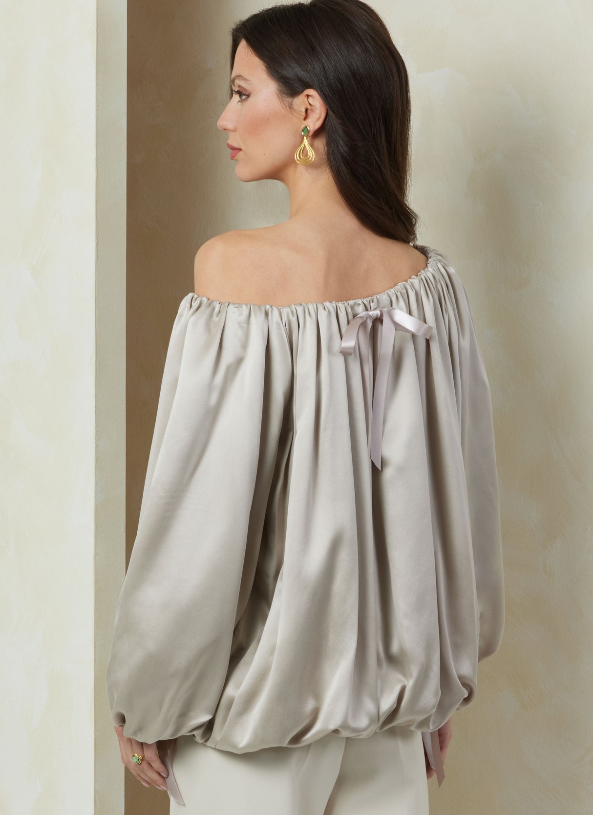 Patron Vogue n°2091 - Top drapé style bulle à manches ou rubans