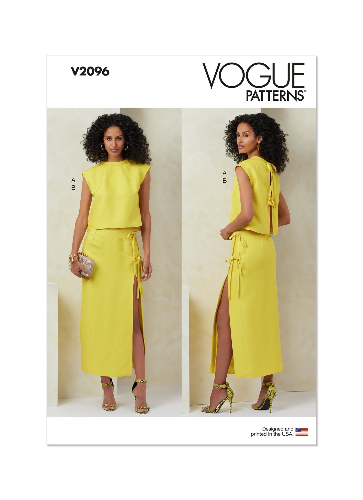Patron Vogue n°2096 - Top semi-ajusté et jupe droite