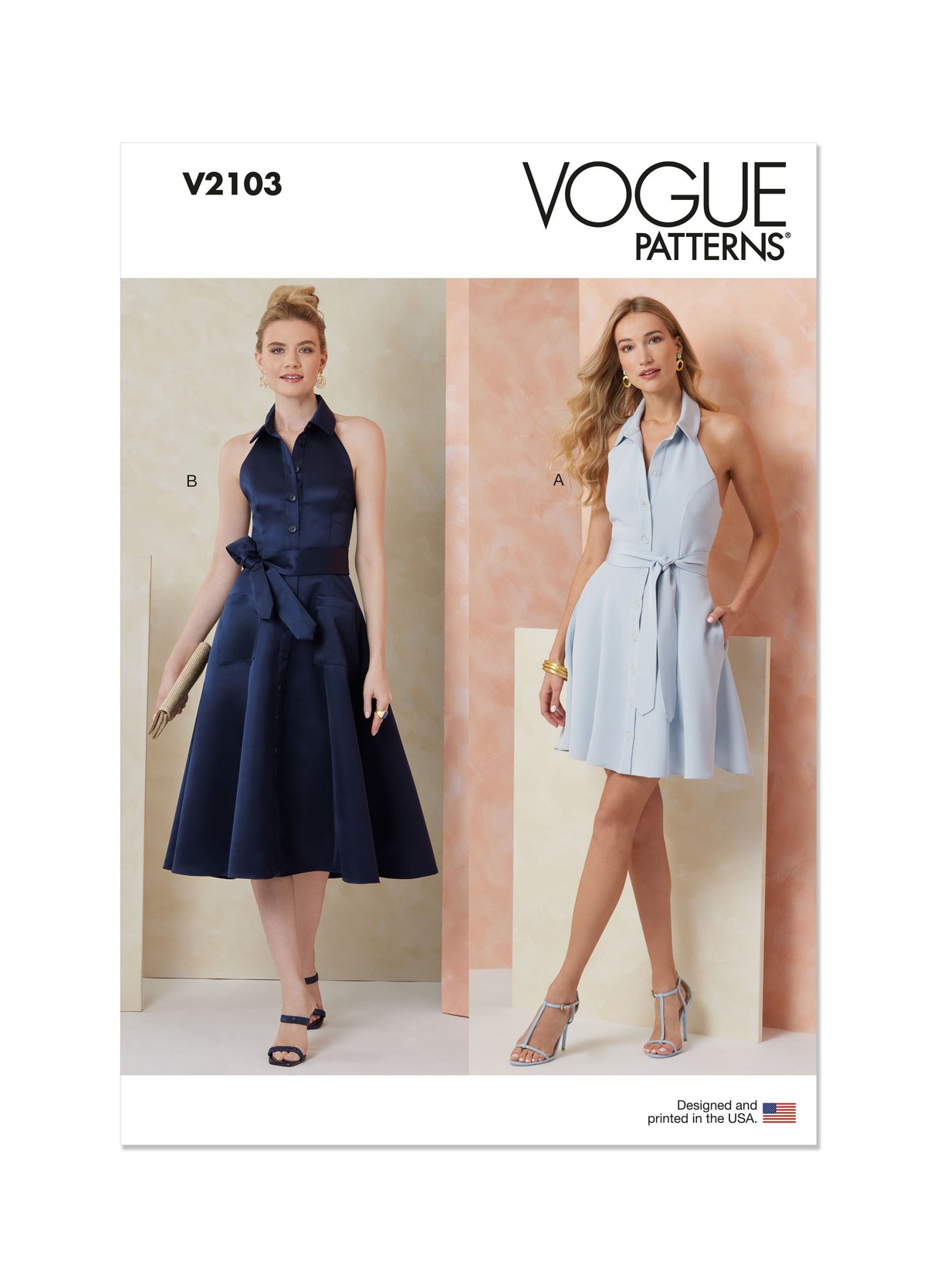 Patron Vogue n°2103 - Robe à encolure halter