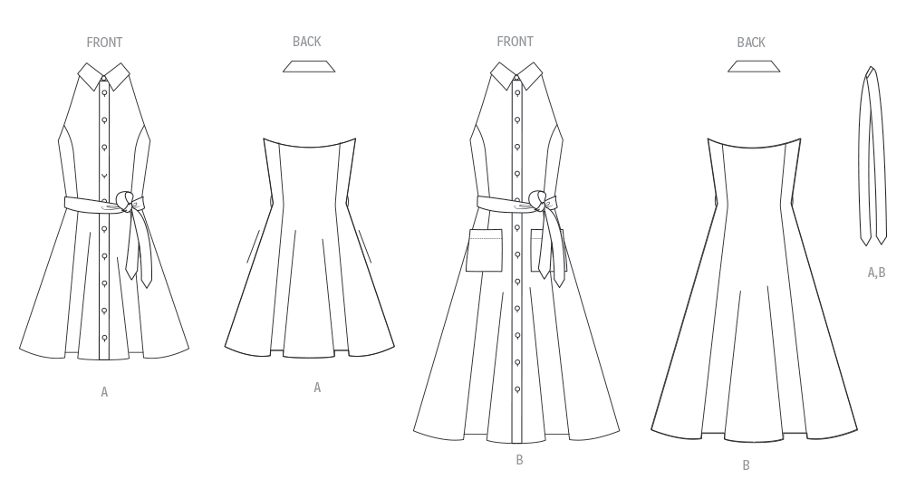 Patron Vogue n°2103 - Robe à encolure halter