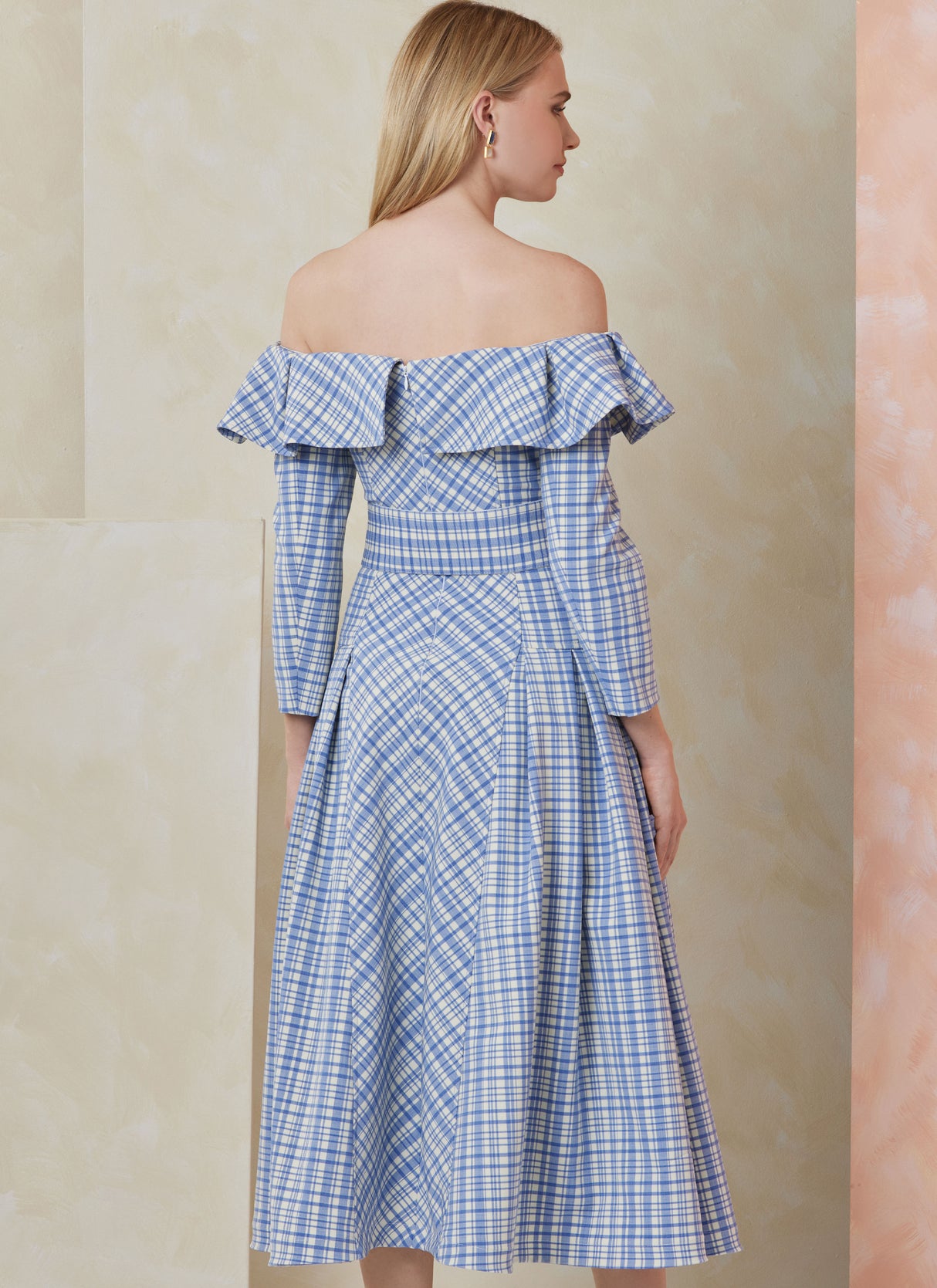 Patron Vogue n°2104 - Robe midi bardot & ceinture