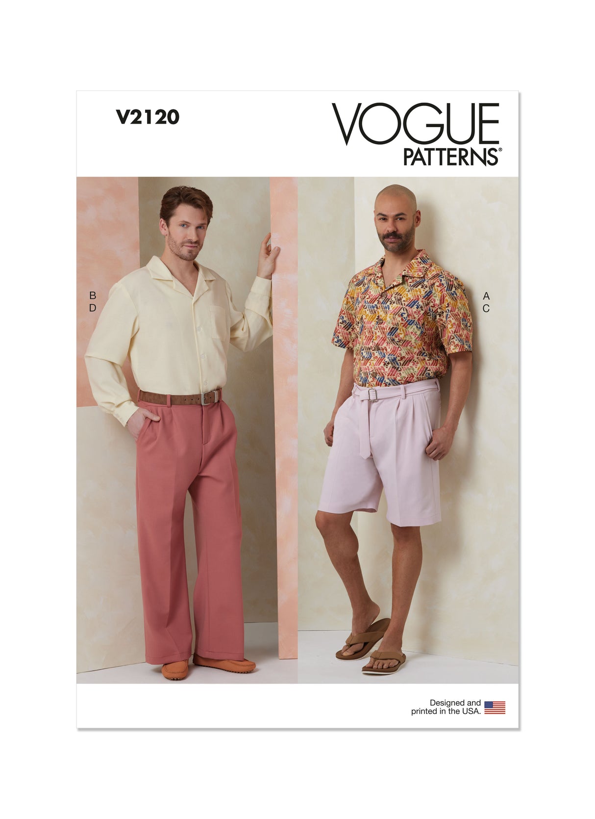Patron Vogue n°2120- Chemise oversize, short, pantalon et ceinture