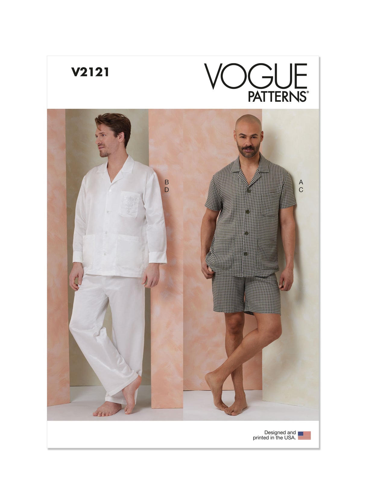 Patron Vogue n°2121 - Pyjama homme 2 pièces