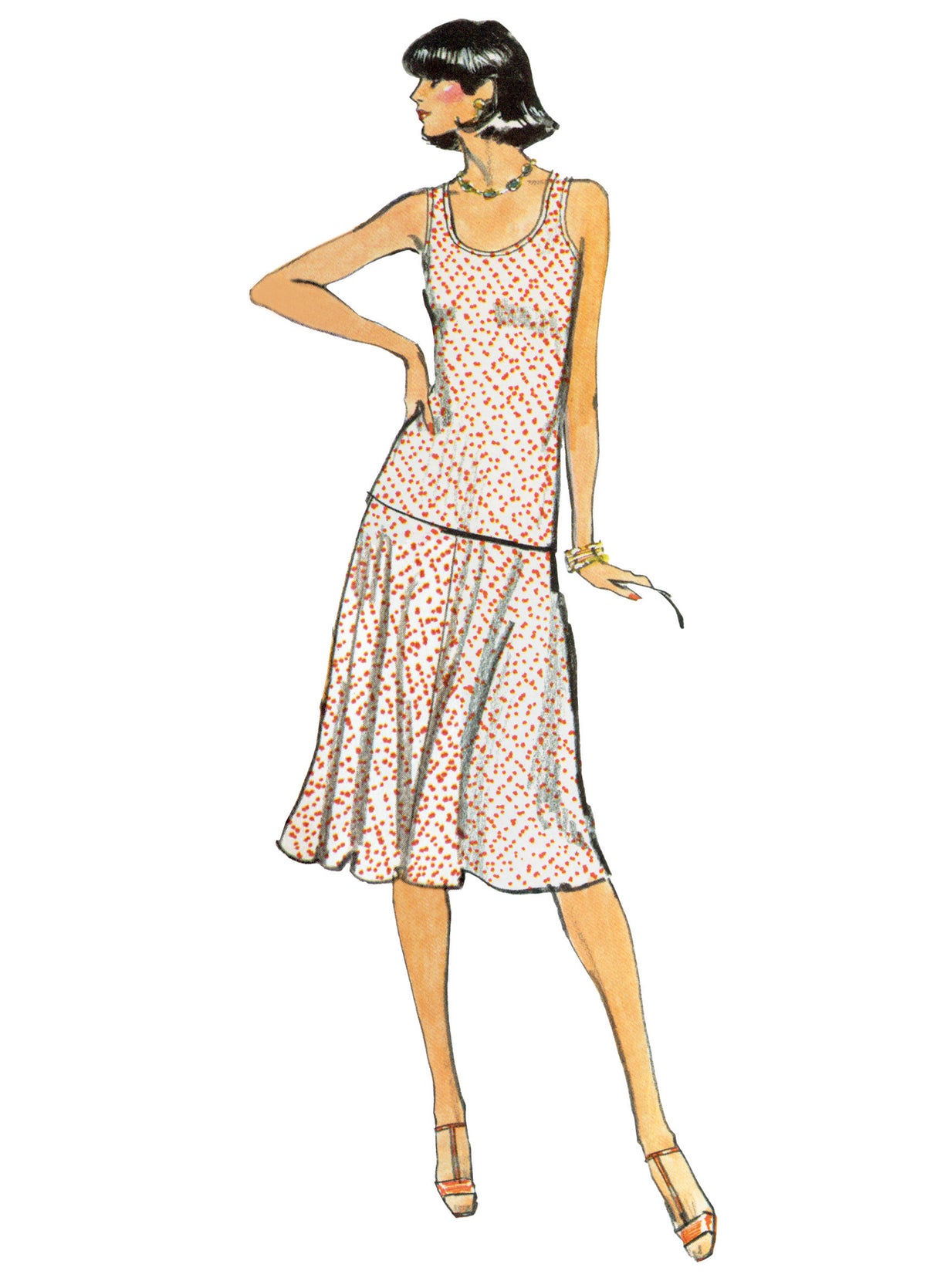 Patron Vogue n°2122 - Veste, jupe évasée, top et ceinture
