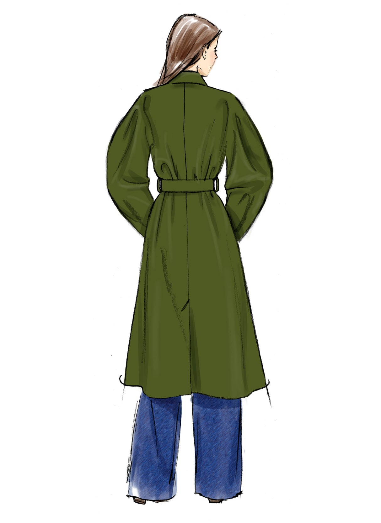 Patron Vogue n°2137 – Trench-coat classique double boutonnage