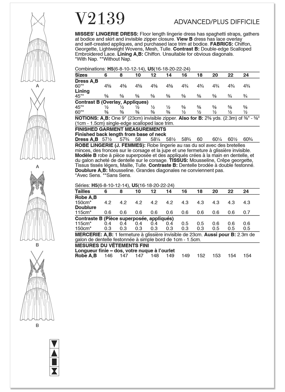 Patron Vogue n°2139 – Robe longue glamour à bretelles