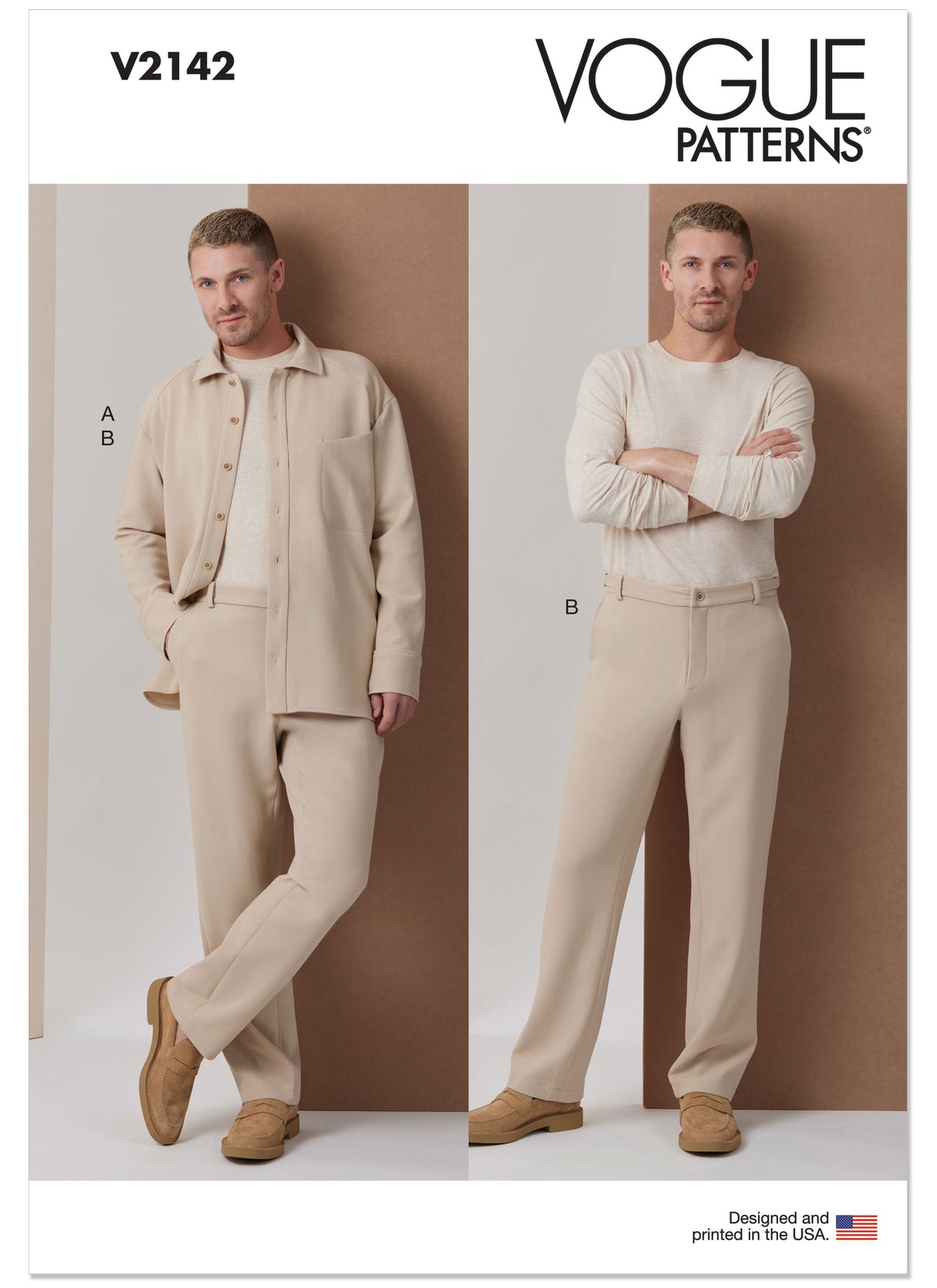 Patron Vogue n°2142 – Chemise à emmanchures basses & pantalon droit