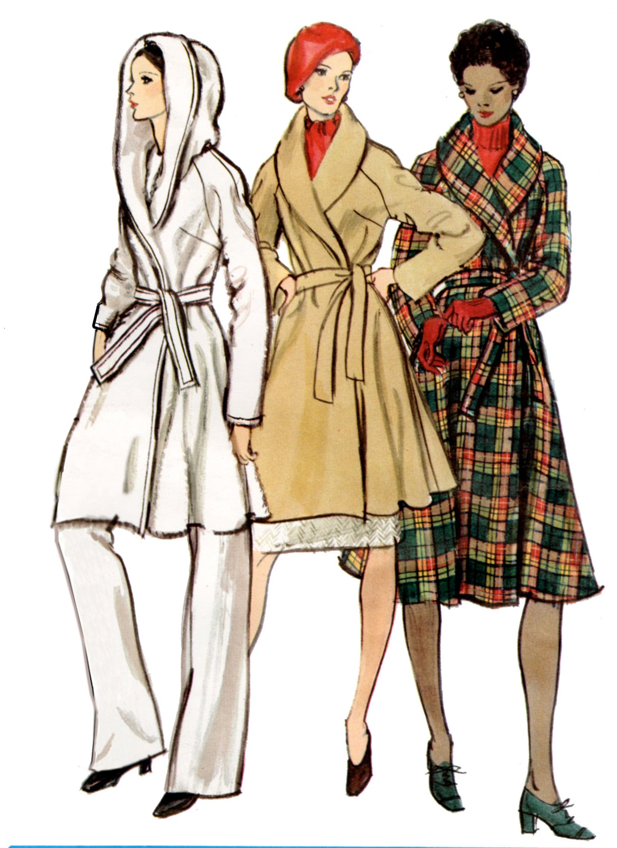 Patron Vogue n°2145 – Manteau portefeuille à ceinture