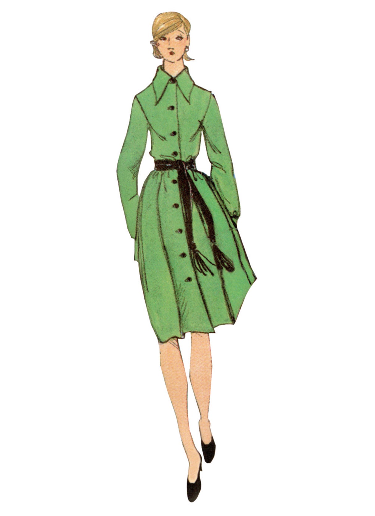 Patron Vogue n°2146 – Robe-chemise boutonnée élégante